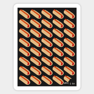 40 Hot Dogs Sticker